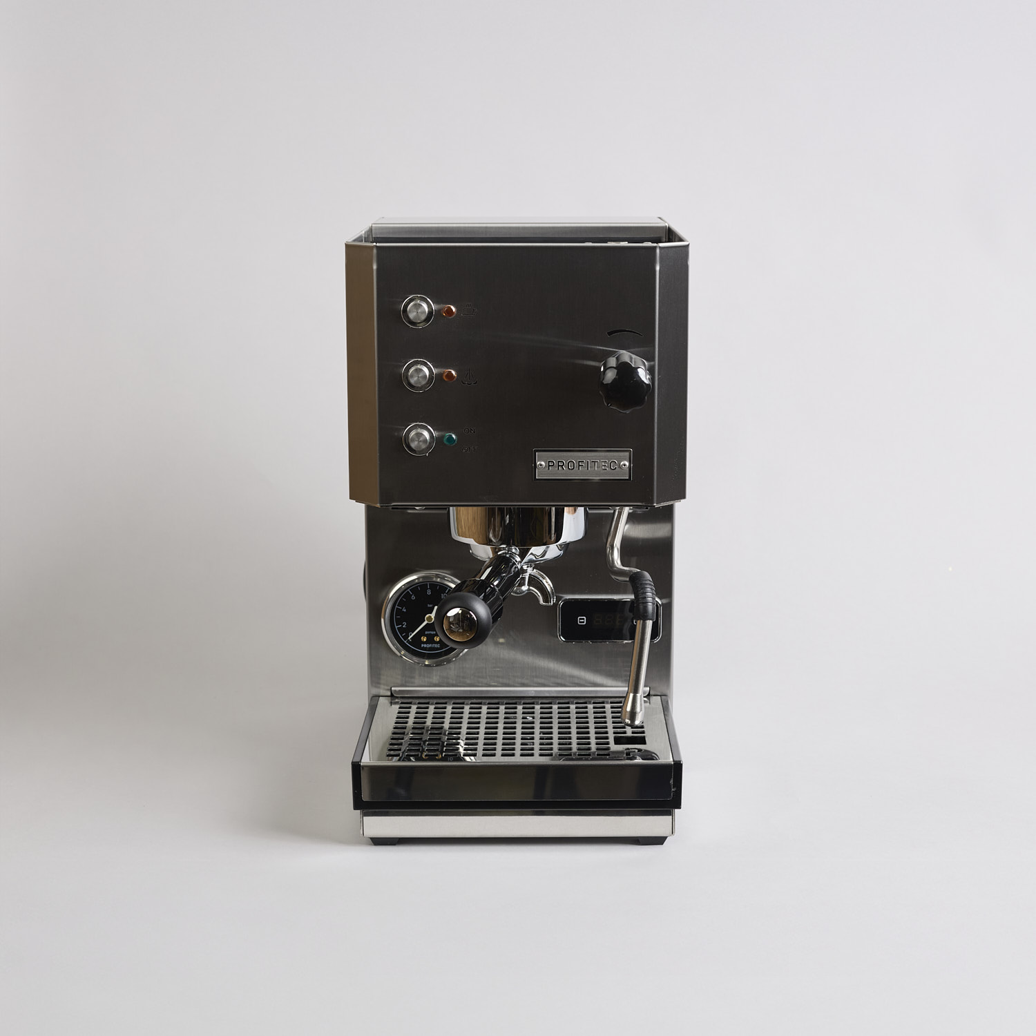 Silberne Kaffeemaschine von Profitec Go 100