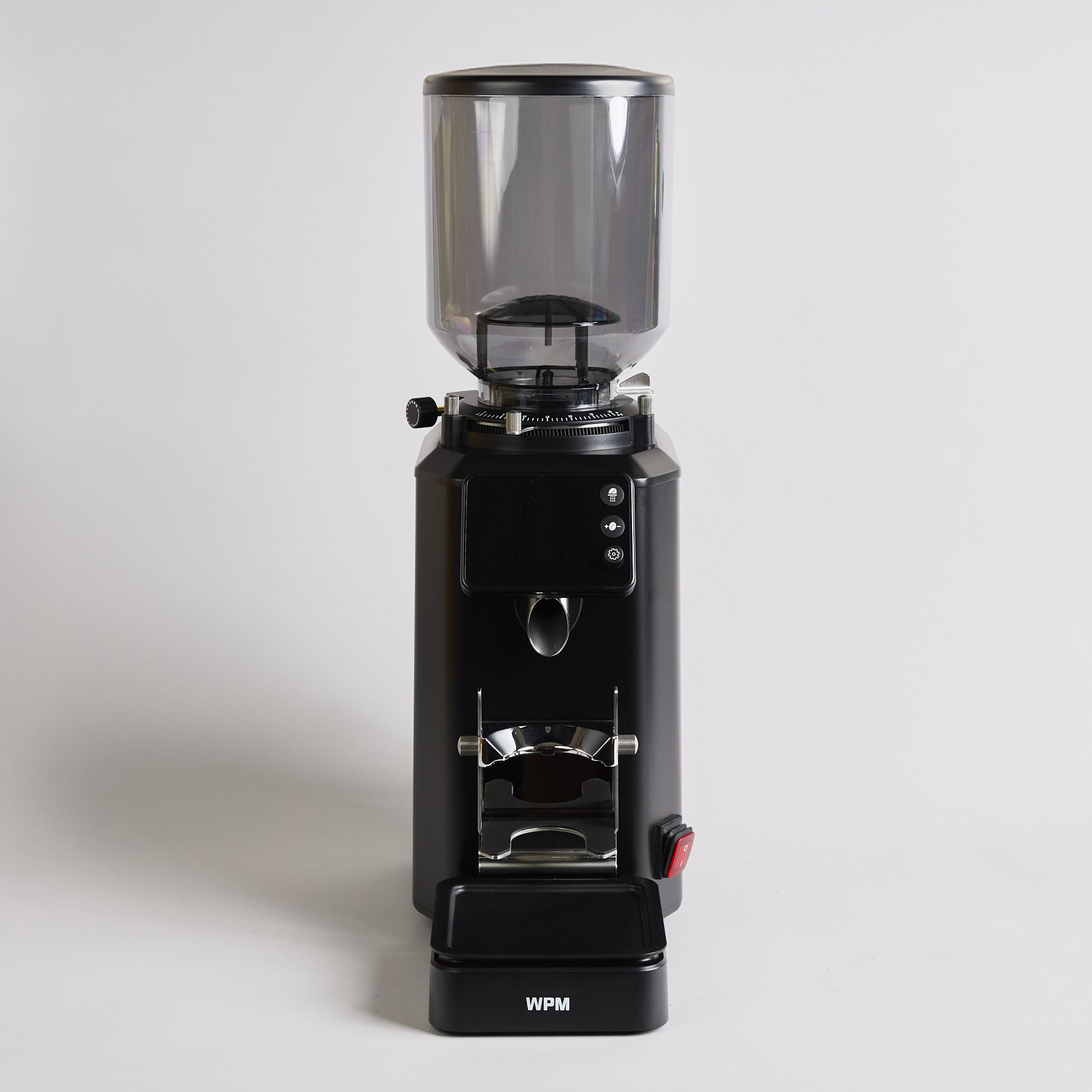 Schwarze WPM Grind-by-weight Kaffeemuehle ZD-19sg