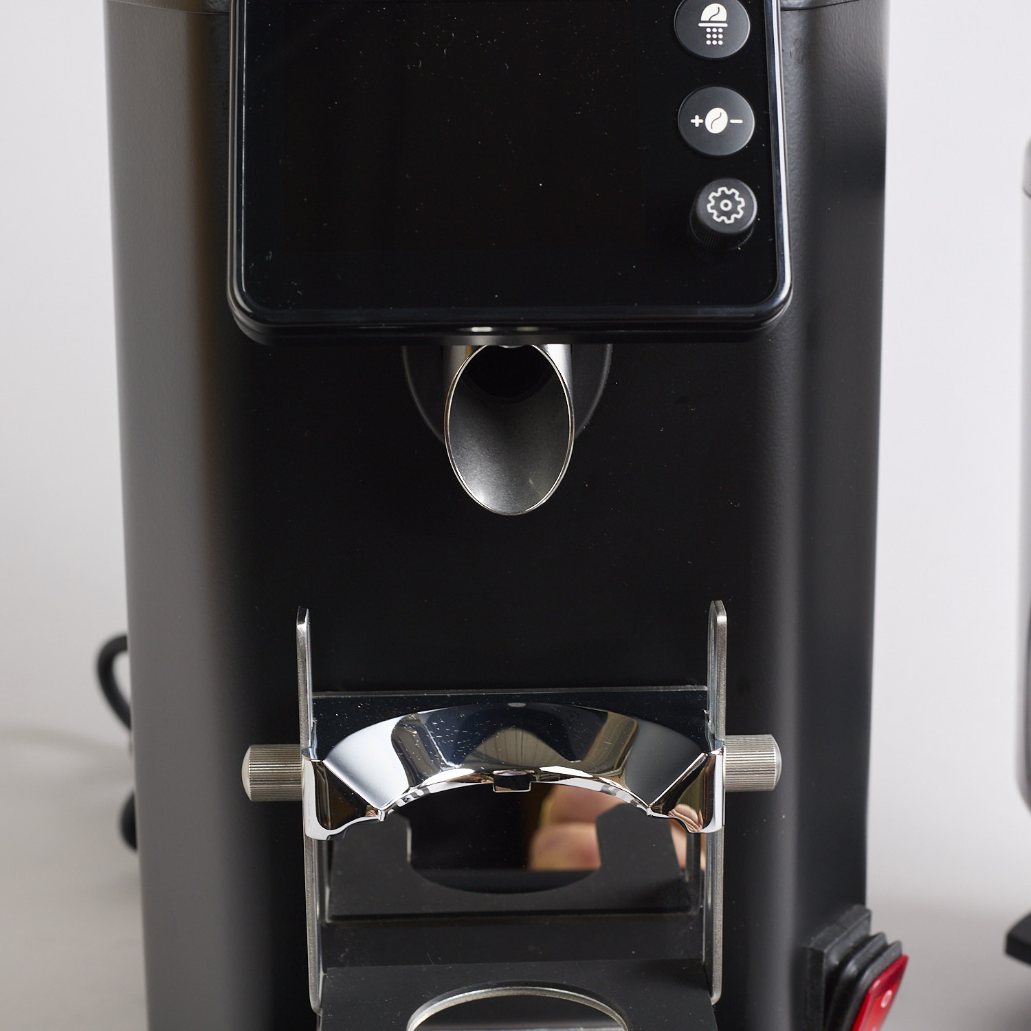 Schwarze WPM Grind-by-weight Kaffeemuehle ZD-19sg