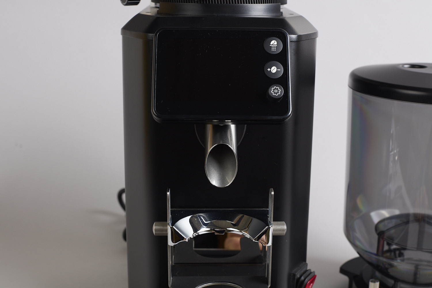 Schwarze WPM Grind-by-weight Kaffeemuehle ZD-19sg