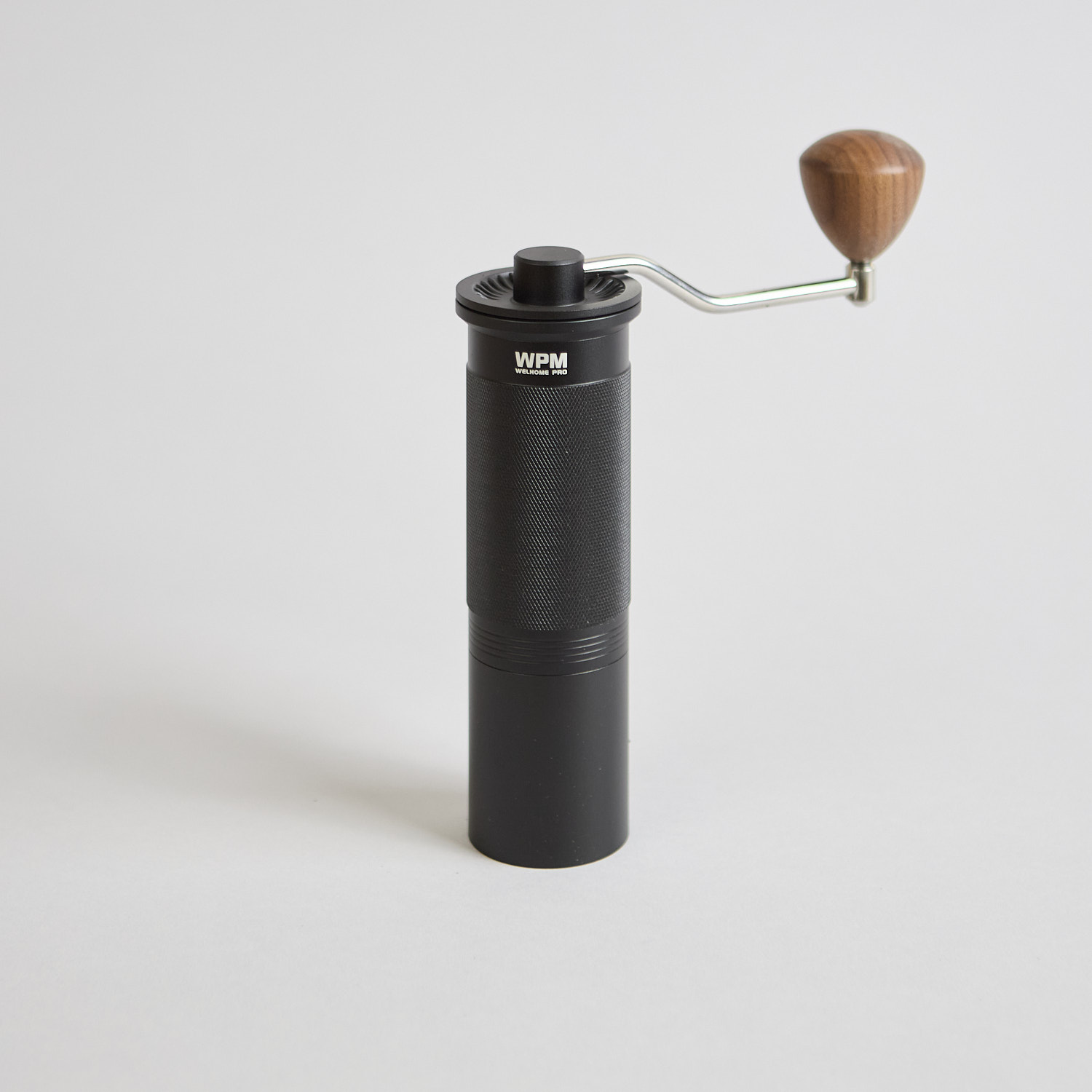 Schwarze manuelle Kaffee Handmuehle von WPM