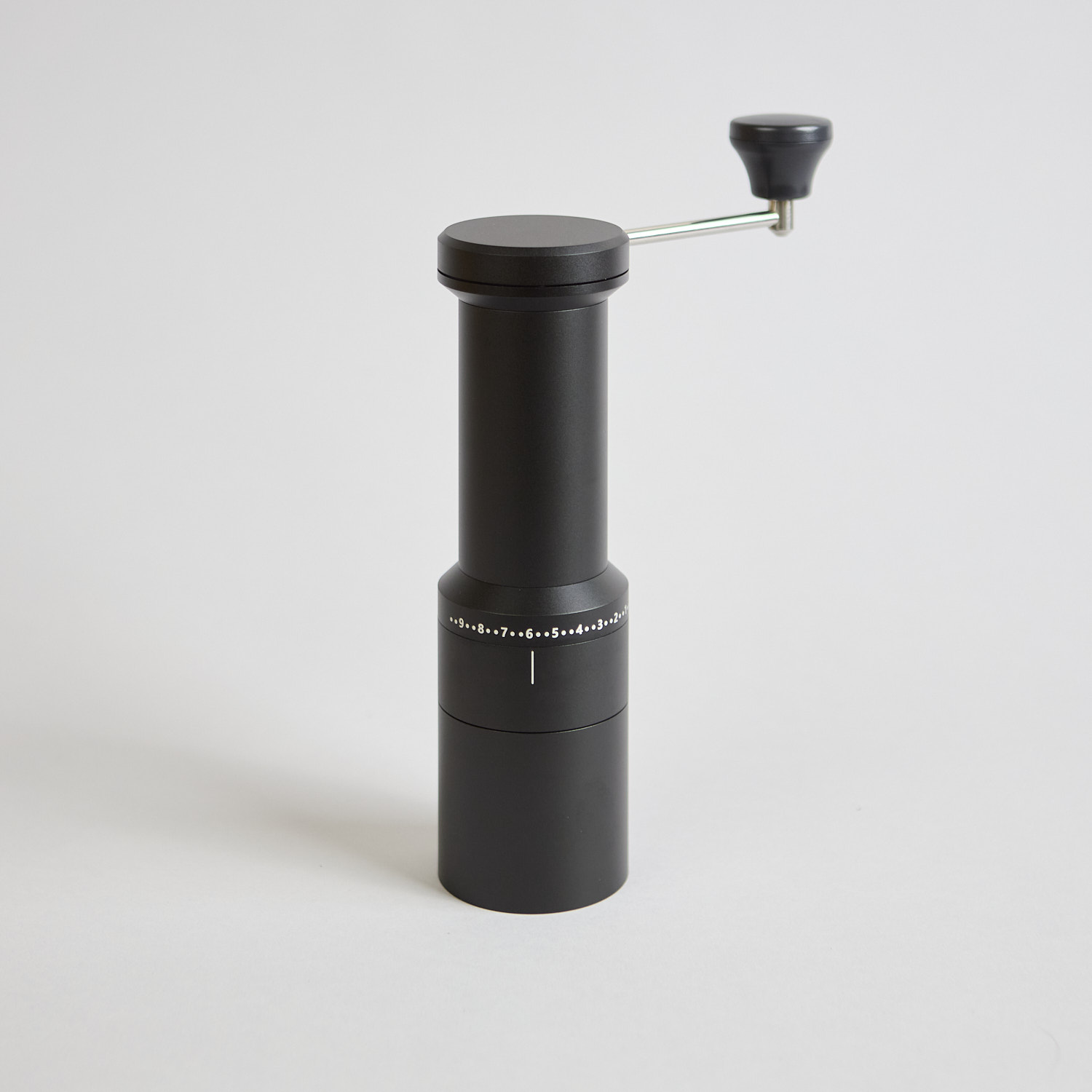Schwarze manuelle Kaffee Handmuehle von WPM