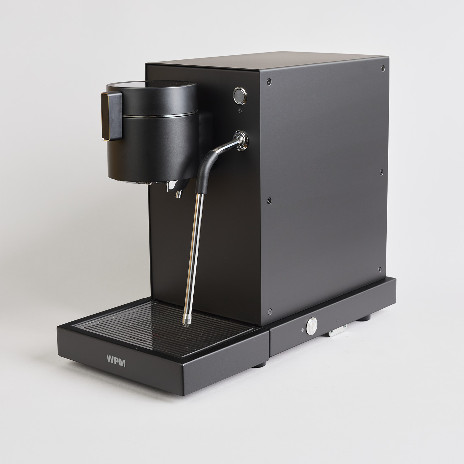 WPM Primus schwarze Siebtraeger-Kaffeemaschine
