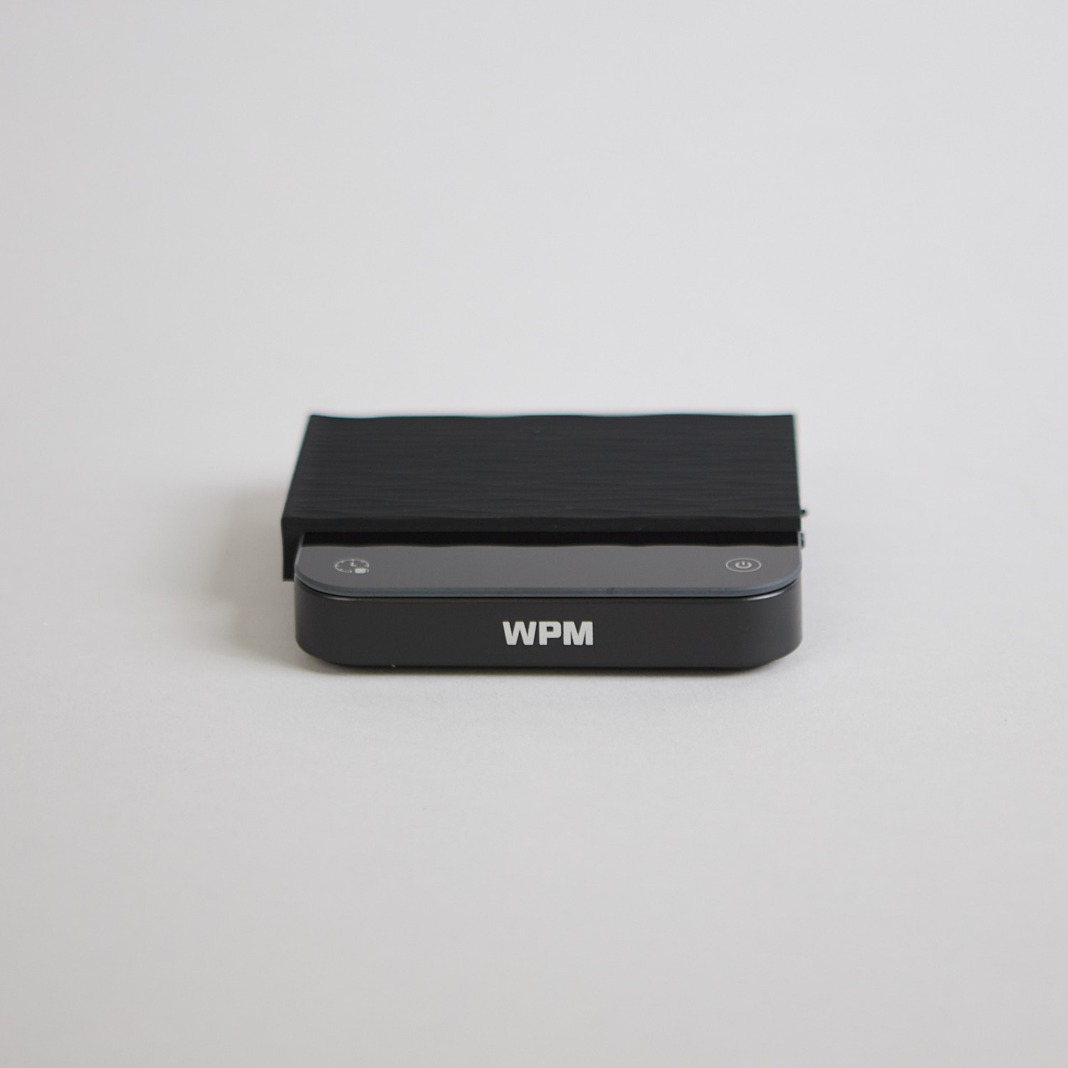 Schwarze WPM Waage mit Timer