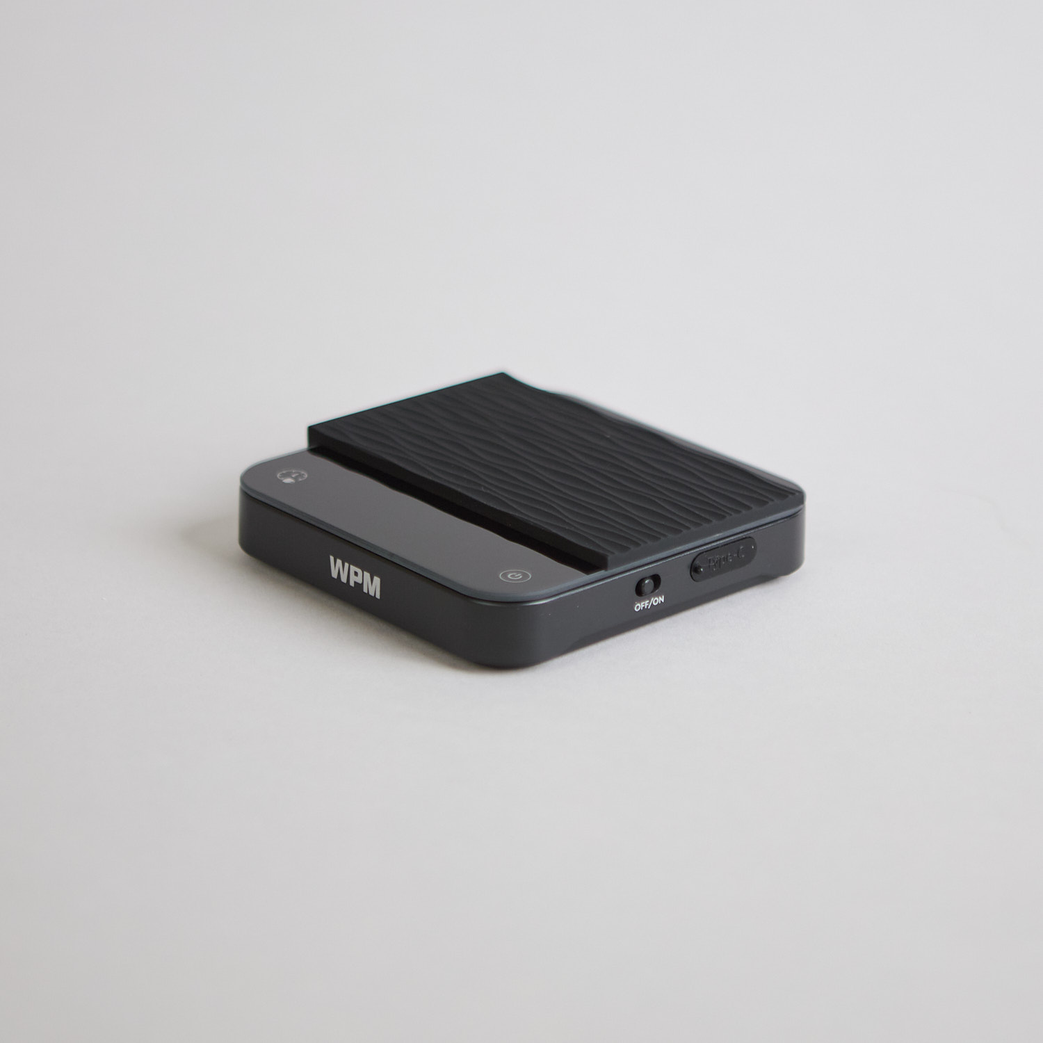 Schwarze WPM Waage mit Timer
