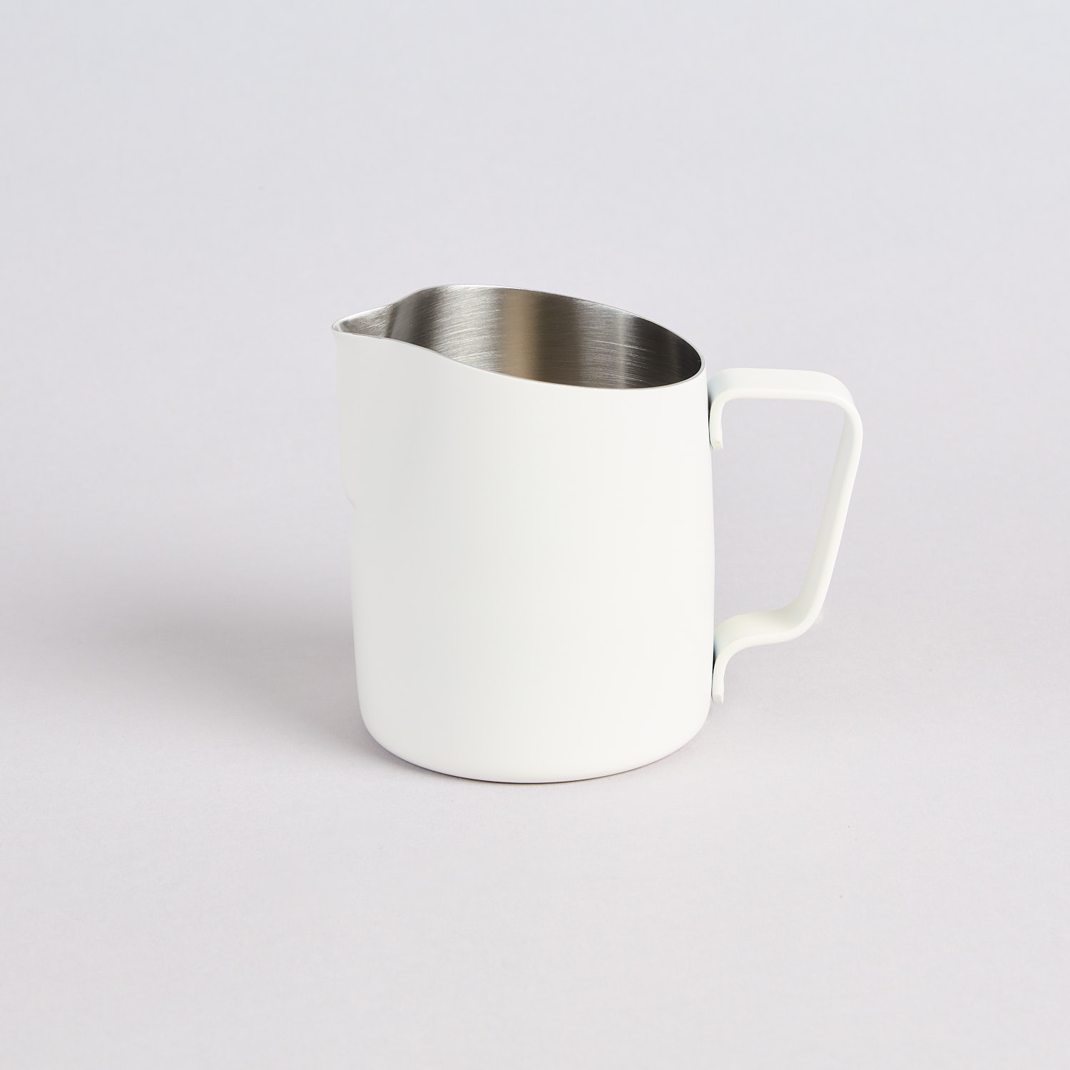 Matt weisses Milchkaennchen von WPM 300ml Round Spout