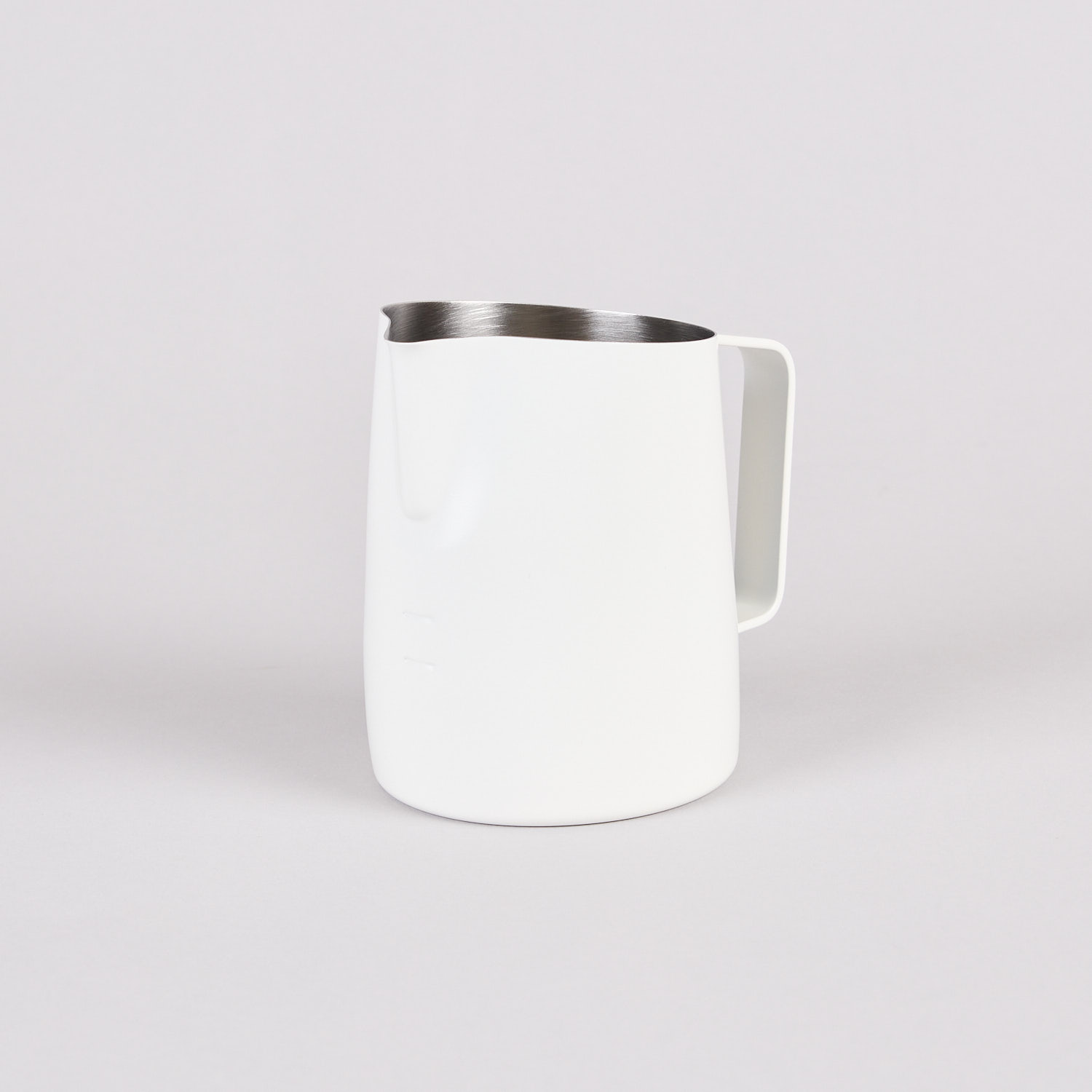 Matt weisses WPM Milchkaennchen 500ml Round Spout