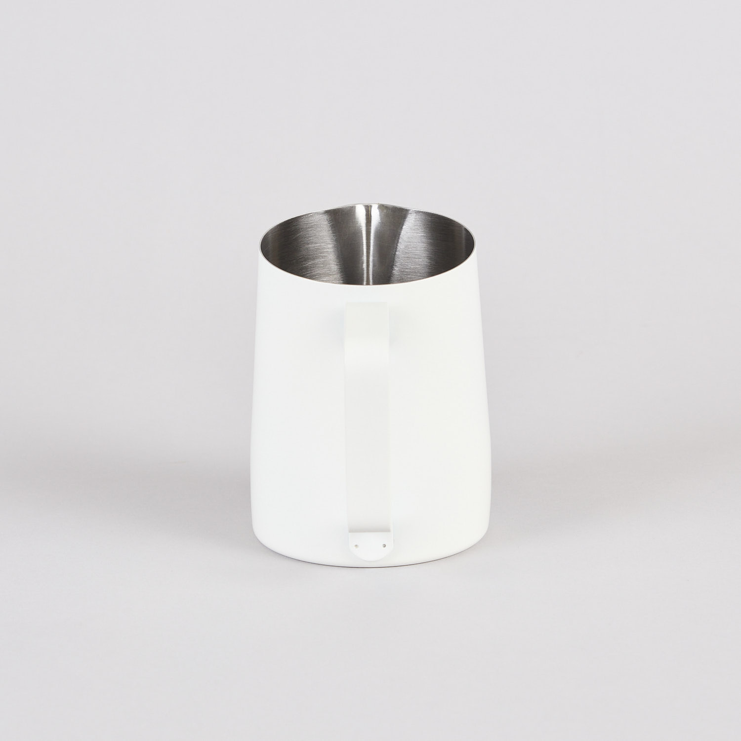 Matt weisses WPM Milchkaennchen 500ml Round Spout