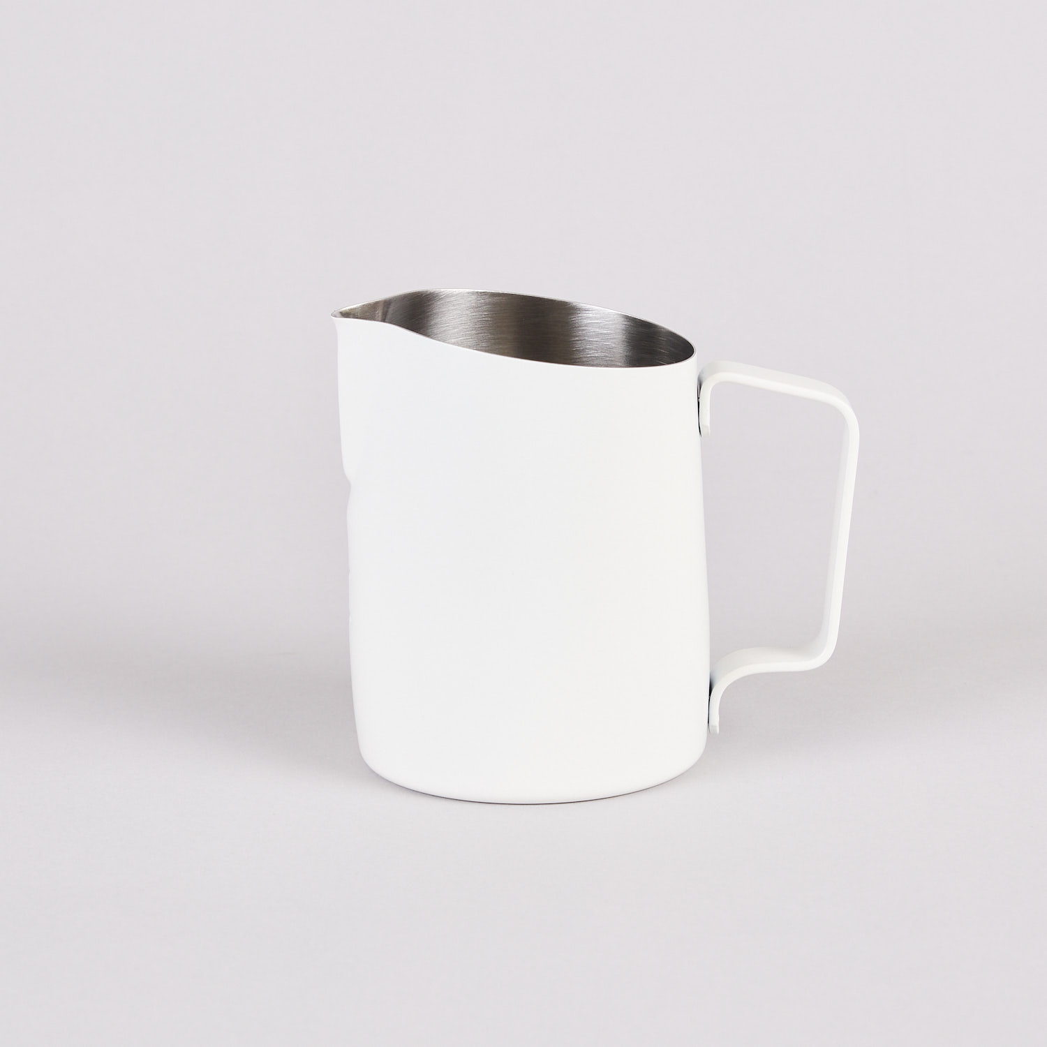 Matt weisses WPM Milchkaennchen 500ml Round Spout