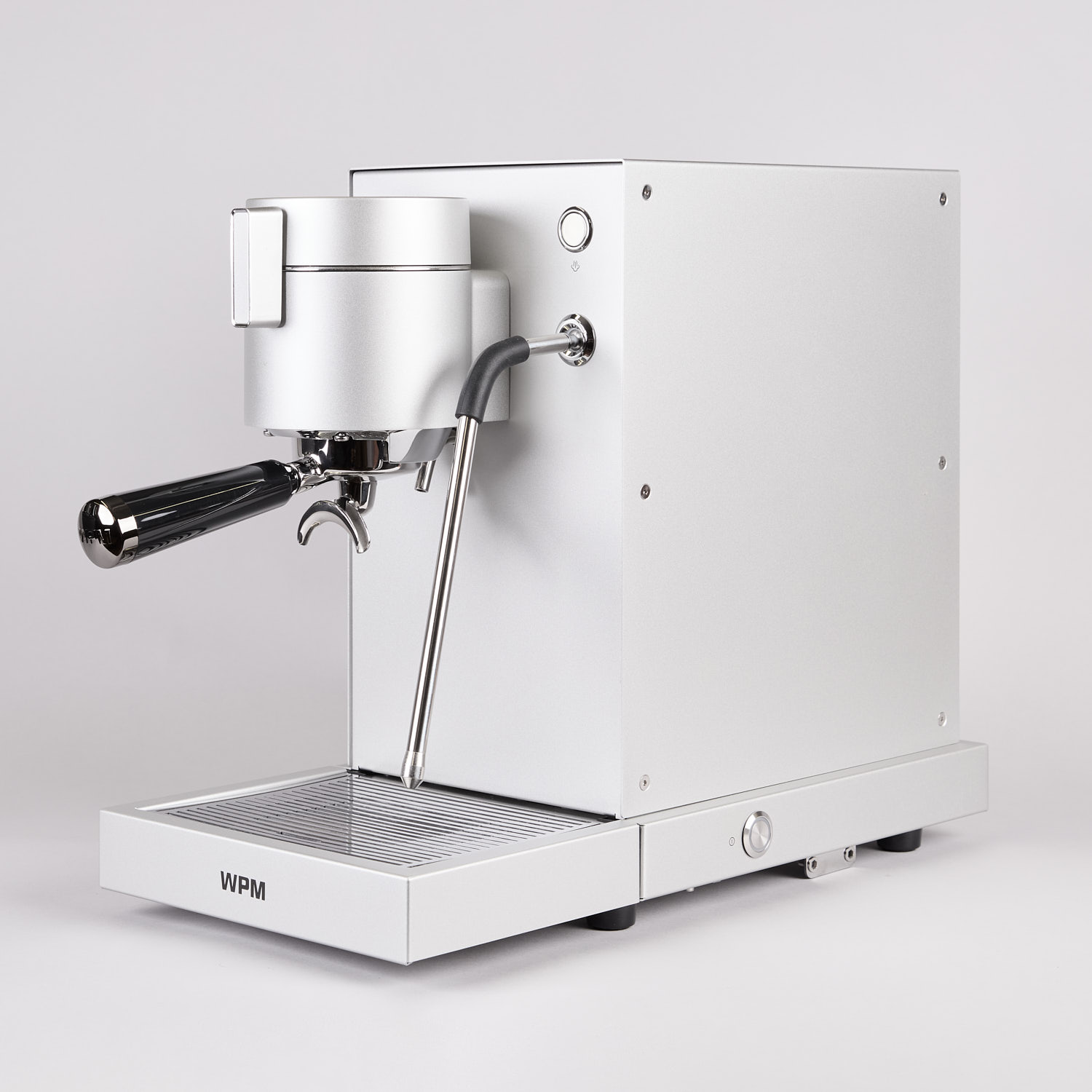 Silberne WPM Primus Siebtraeger Maschine